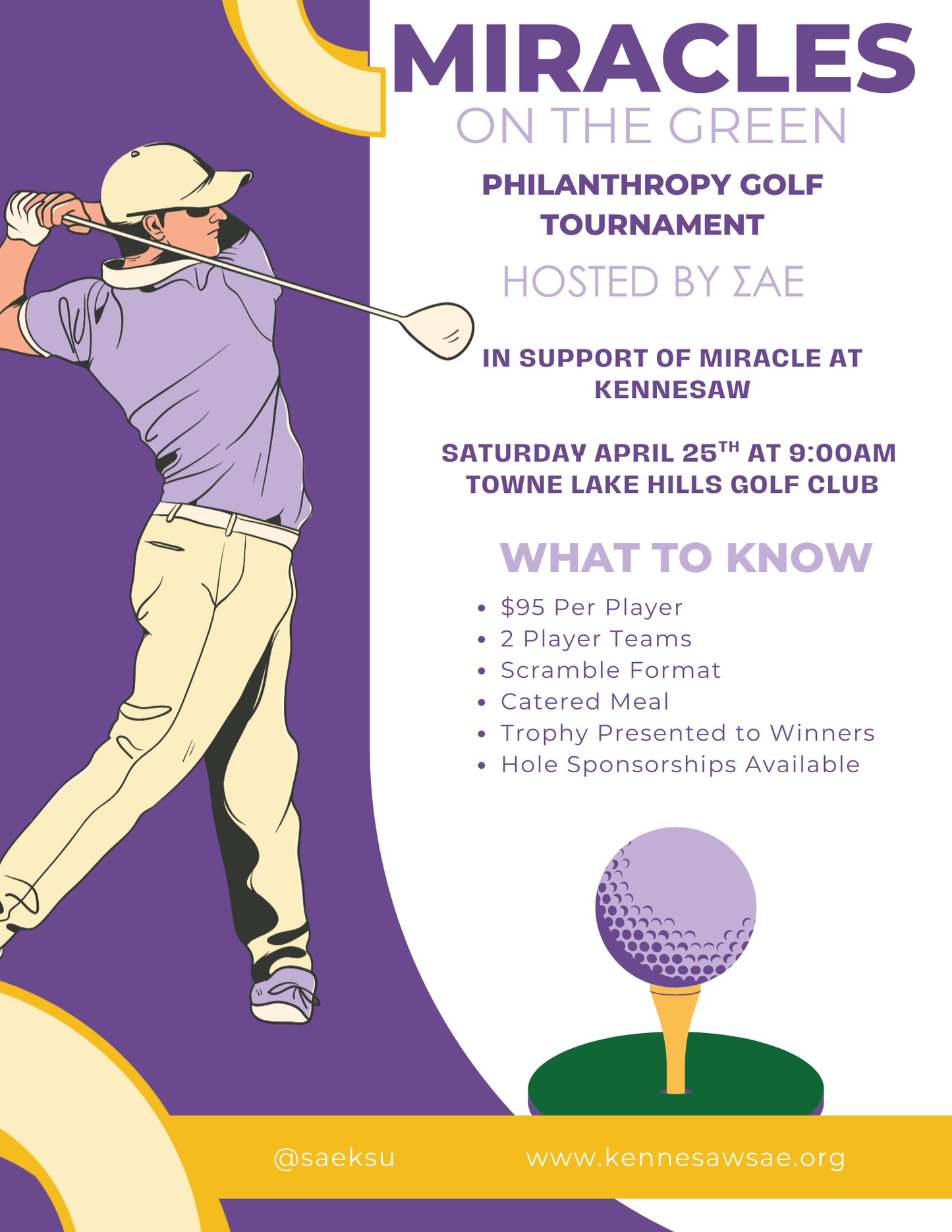 Miracles on the Green Golf Tournament *READ DESCRIPTION*